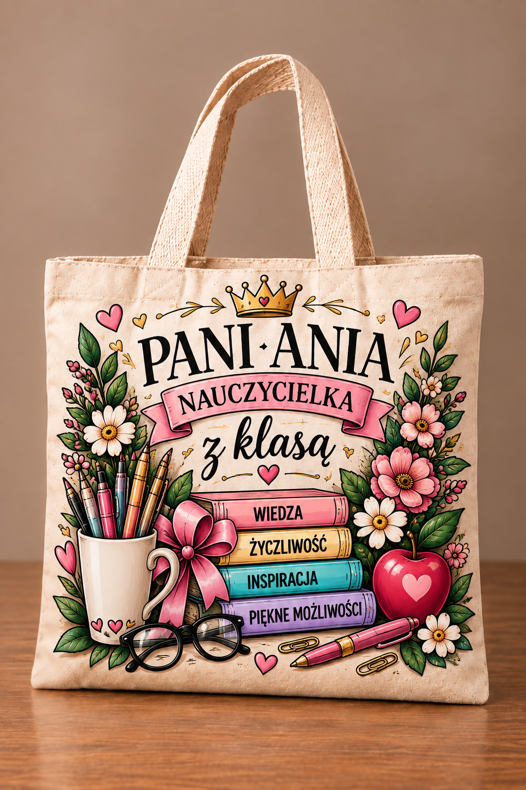TYTKA PREMIUM NA DZIEŃ NAUCZYCIELA Z IMIENIEM #8